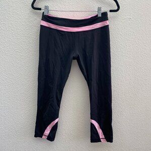 Lululemon Run Inspire Crop Pants Size 8 / 22 Inch Inseam Striped Legging Capri